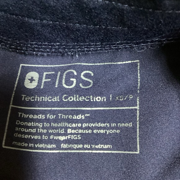 Figs Scrub Pants Women's Zamora Jogger Navy Blue Size XS Petite W18SW2005P - Picture 6 of 9